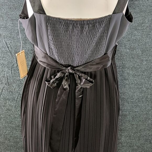 Jonathan Martin Dress Satin & Sequin Cocktail Little Black Dress - Picture 6 of 8